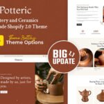 Potteric - Handcrafted Ceramic & Home Decor Multipurpose Shopify 2.0 Responsive Theme