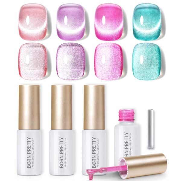 4 Colors Cat Magnetic Gel Polish Set 5ml