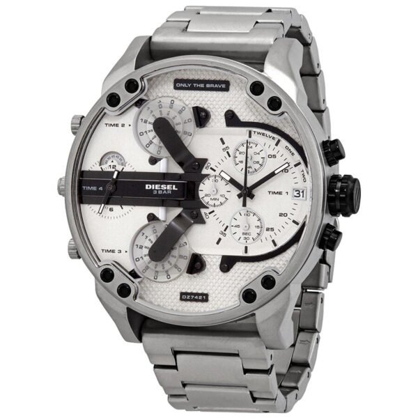 Diesel Mr. Daddy 2.0 Chronograph Quartz Silver Dial Men's Watch DZ7421