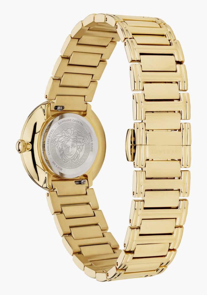 Versace Virtus Gold Mini Red Dial Women's Watch VET300321