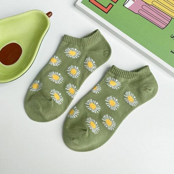 Avocado Green Short Socks