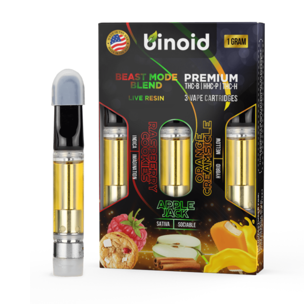 Beast Mode Blend Live Resin Cartridge - 3 Pack Combo