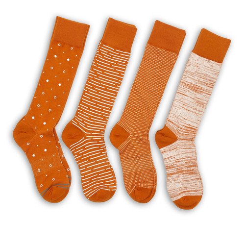 CiderOrange Dress Socks 4 Pack