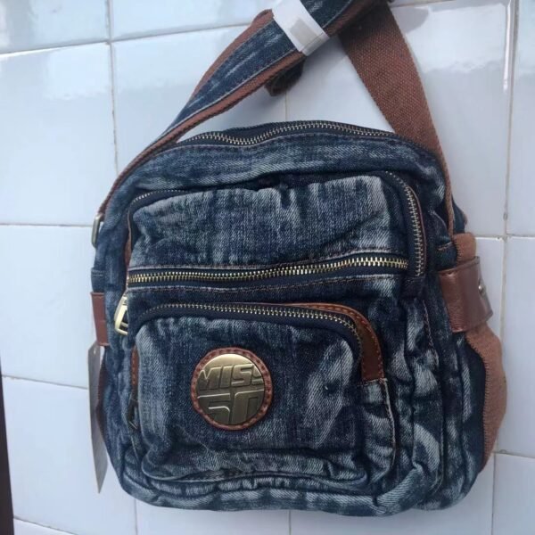 Denim Crossbody Handbag