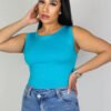 Easy Going Seamless Tank Top (Teal)