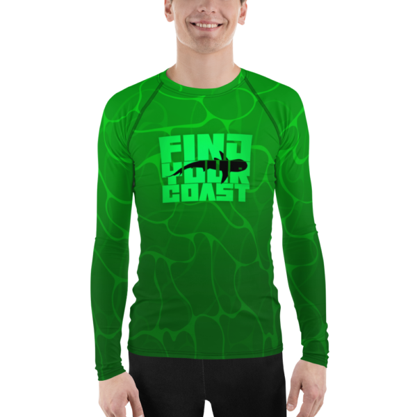 Find Your Coast® Green Storm Rash Guard UPF 50+