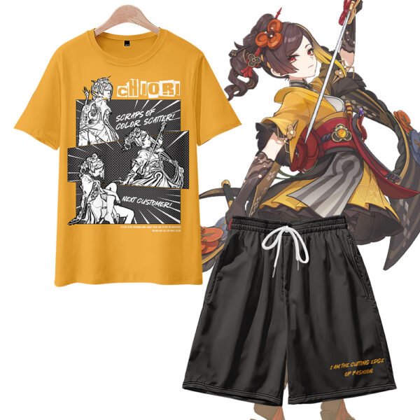 Genshin Impact Chiori Manga Style T-Shirts & Shorts