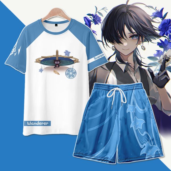 Genshin Impact Wanderer Summer Style T-Shirts & Shorts