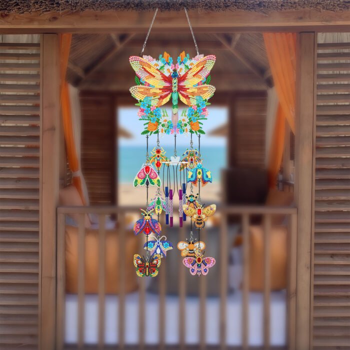 Handmade DIY Crystal Dotted Diamond Art Painting Wind Chime Pendant Kit (Free Shipping Worldwide)