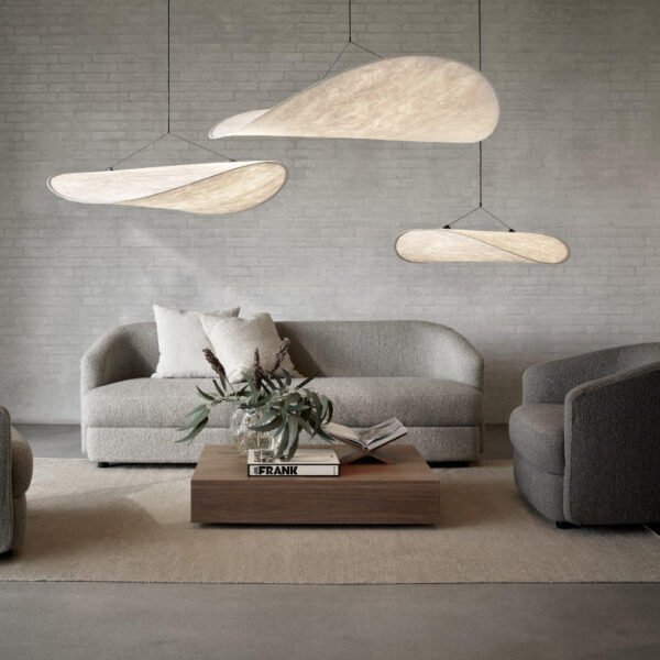 Modern Design Silk Pendant Light for Living Room