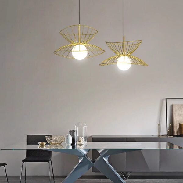 Modern Dining Room Chandelier Designer Iron Pendant Light