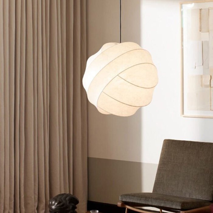 Modern Large Pendant Light Chic Fabric Chandelier