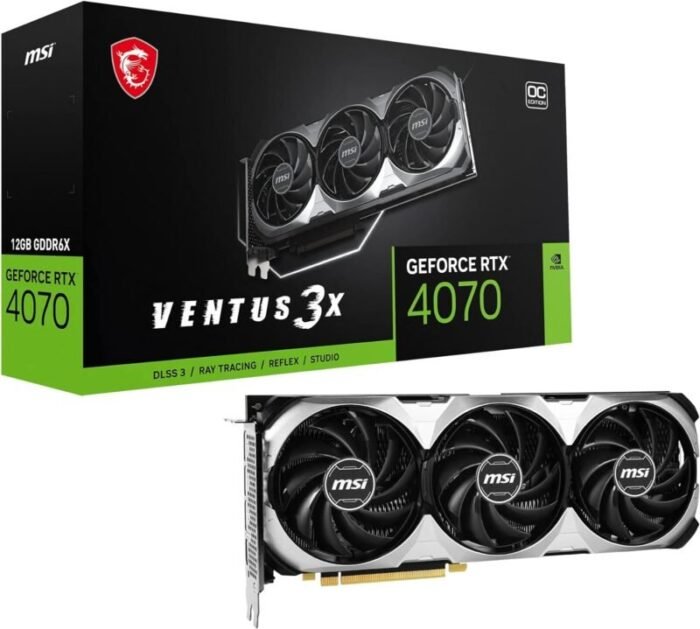 MSI Gaming GeForce RTX 4070 12GB GDDR6X Ventus 3X OC GPU