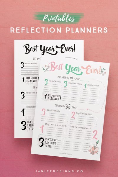 Self-Reflection Planner Printables