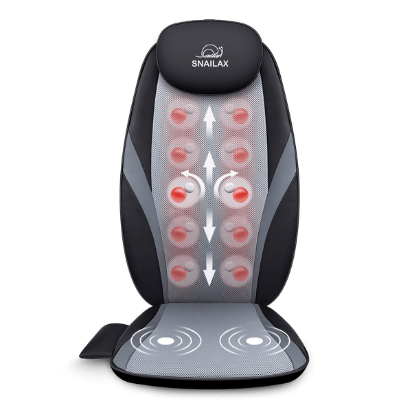 Shiatsu Back Massager with Heat & Vibration,Massage Seat Cushion - 256