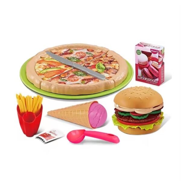 Simulation Game DIY Hamburger and Pizza Play Food Toy Set (Free Shipping Worldwide)