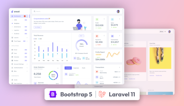 Sneat Dashboard FREE - Laravel 11
