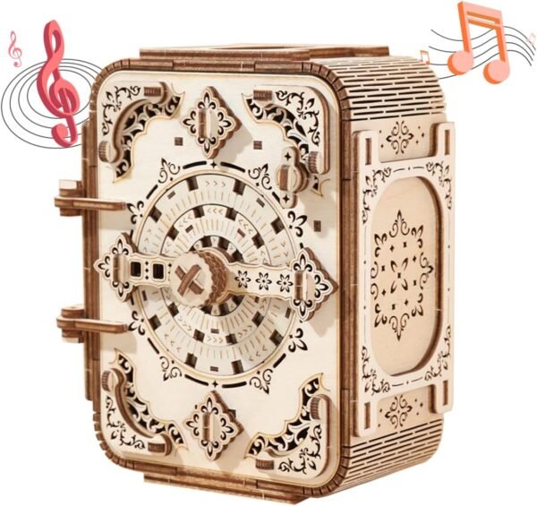 Stunning 3D DIY Wooden Puzzle Box & DIY 3D Password Music Case & DIY 3D Wooden Secret Code Storage Box for Home Decoration (Free Shipping Worldwide)