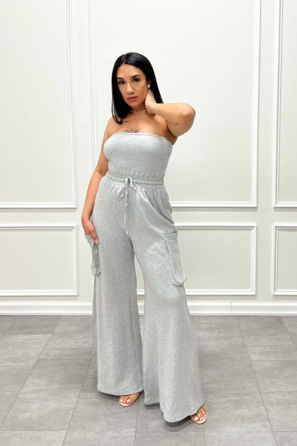 Tube Cargo Jumpsuit (Heather Grey)