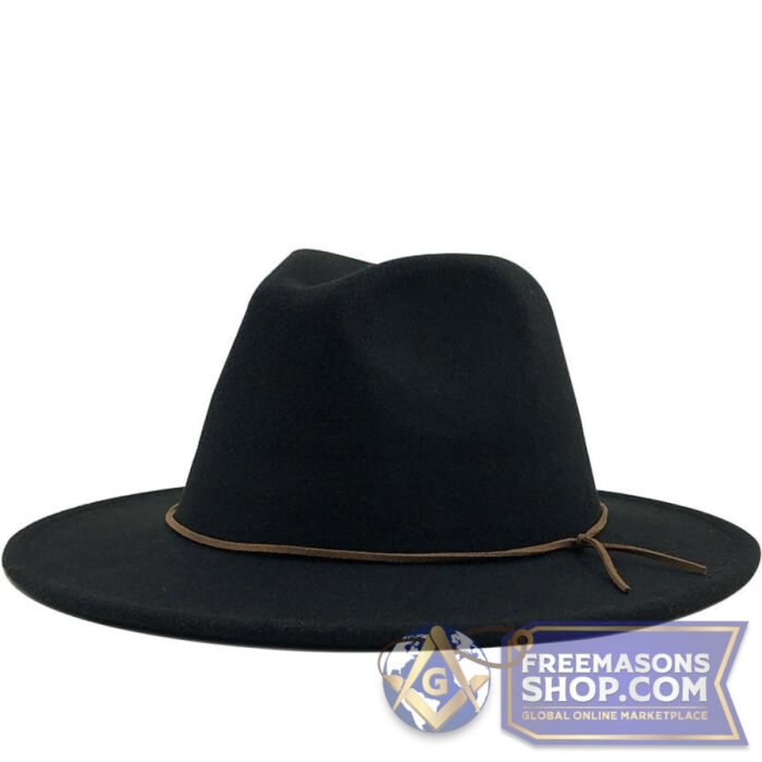 Worshipful Master Wide Brim Wool Hat