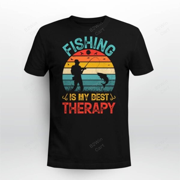 Fishing Is my Best Therapy T-Shirt Design