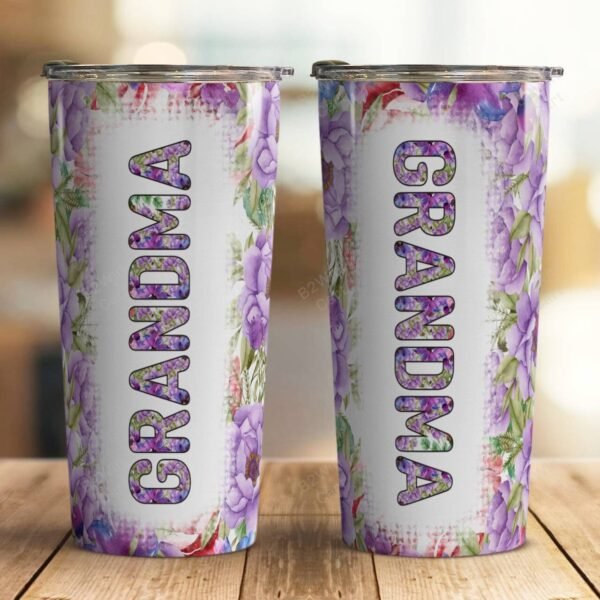 Grandma Floral Tumbler