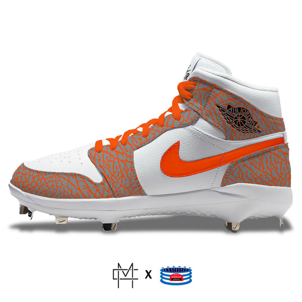 "Orange Elephant" Jordan 1 Retro Cleats