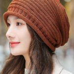 Autumn Winter Stylish Caramel Warm Knit Boonie Hat