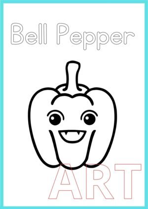 ✨ Best Printable Bell Pepper Coloring Page for Kids, Teachers, and Parents 🫑✨