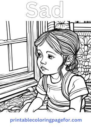😢 Best Sad Coloring Pages for Kids, Parents, and Teachers 🌟🖍️
