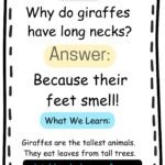 🦒✨ Funny Giraffe Joke and Learning Printable for Kids, Teachers, and Parents