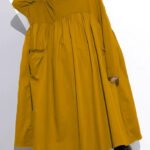 Gold Plus Size shift dress plus size cotton clothing dress