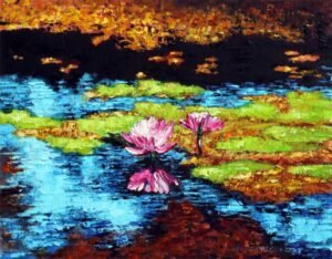 Autumn Leaves - Paintings by John Lautermilch