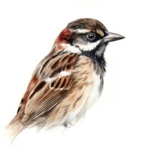 Common Reed Bunting Bird Portrait - Frank095