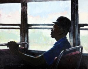 Man in Top Hat - Paintings by John Lautermilch