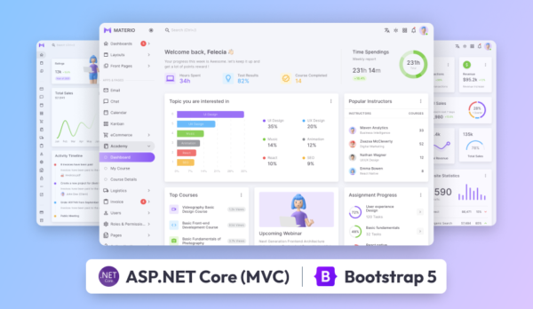Materio - ASP.NET Core MVC Admin Template