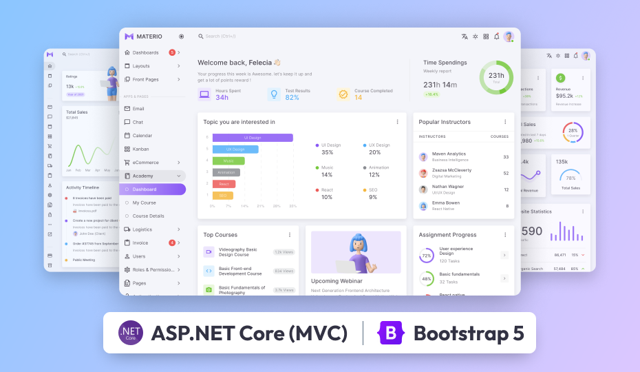 Materio – ASP.NET Core MVC Admin Template