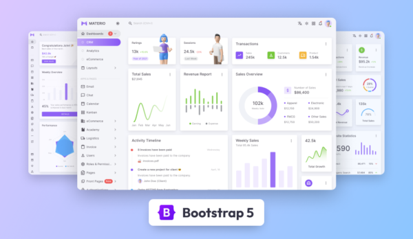 Materio Dashboard PRO - Bootstrap 5