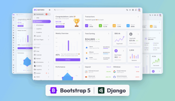 Materio Dashboard PRO - Django 5
