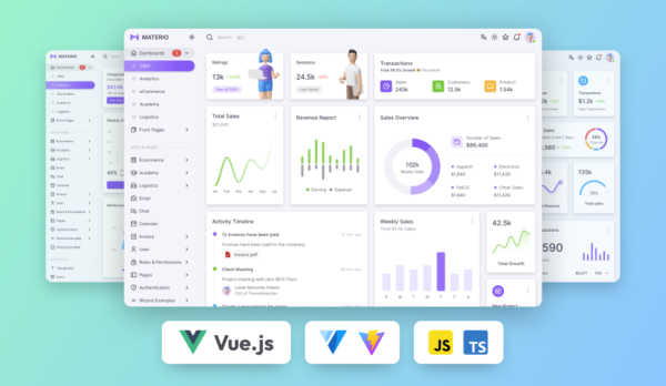 Materio - Vuetify Vuejs 3 Admin Template
