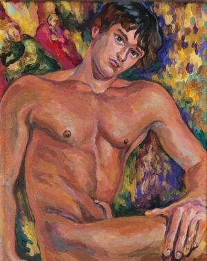 Model on background of a tapestry - Luda Angel