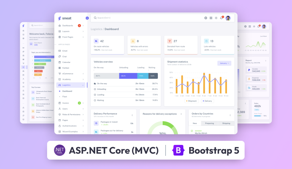 Sneat – ASP.NET Core MVC Admin Template
