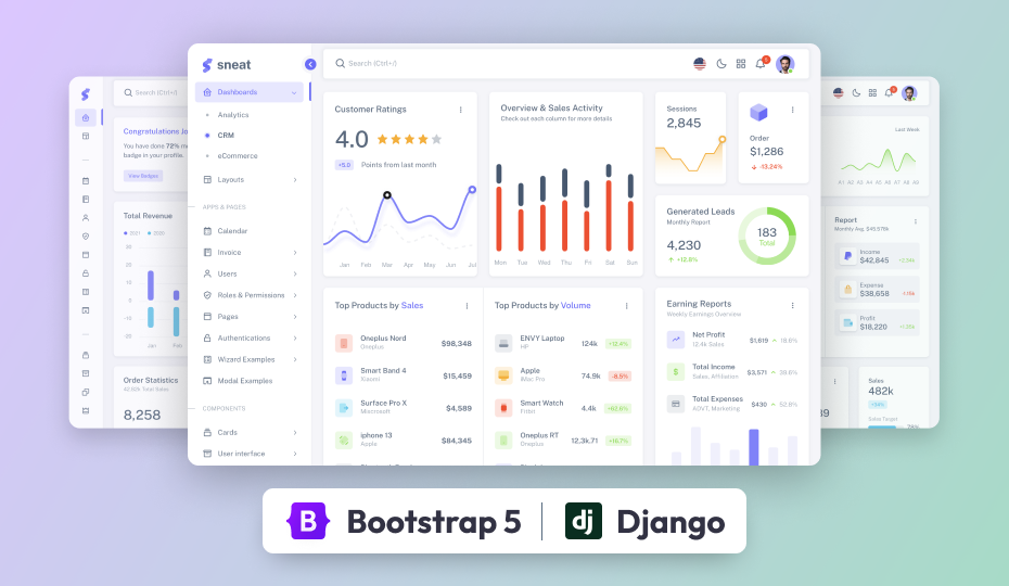 Sneat Dashboard PRO – Django 5