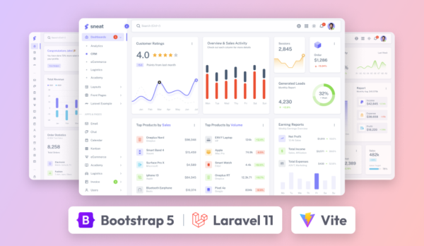 Sneat Dashboard PRO - Laravel 11
