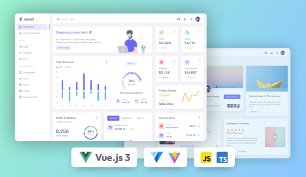Sneat - Free Vuetify Vuejs 3 Admin Template
