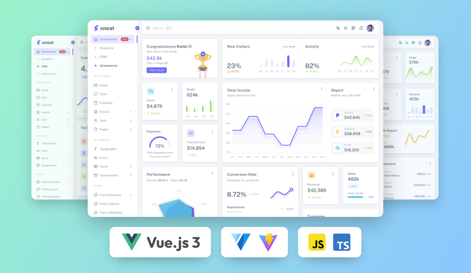 Sneat – Vuetify Vuejs 3 Admin Template