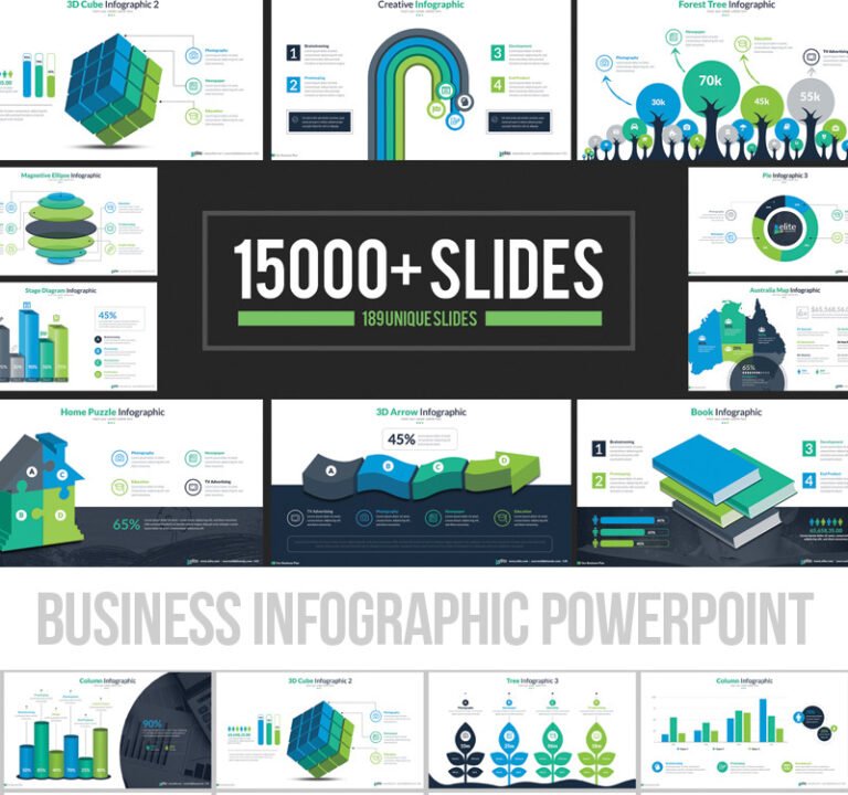 Business Infographic Presentation PowerPoint template