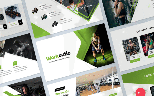 Fitness and Gym Presentation PowerPoint Template