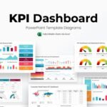 KPI Dashboard PowerPoint Template Diagrams