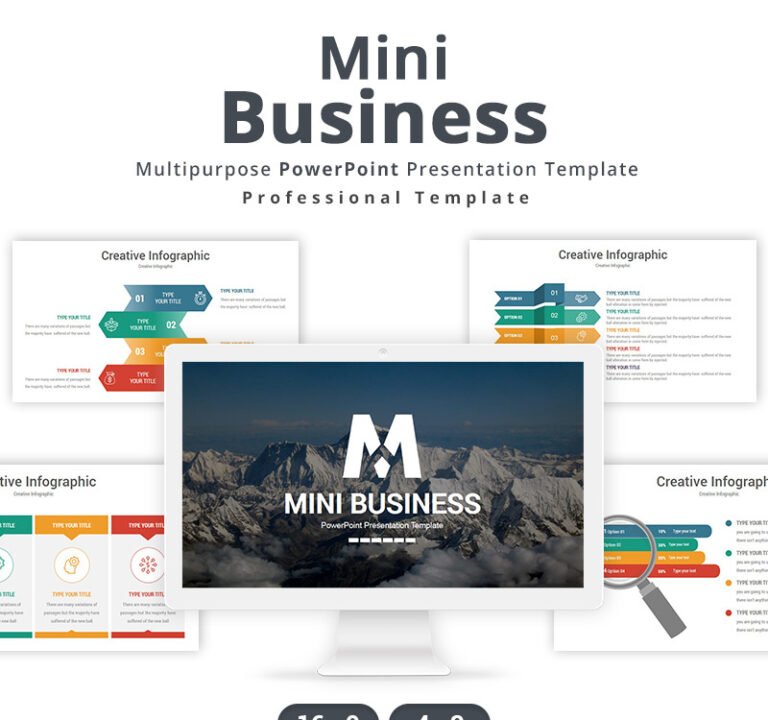 Mini Business PowerPoint template